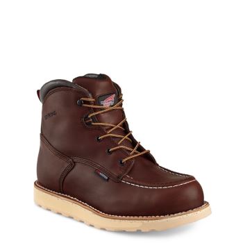 Red Wing Traction Tred 6-inch Waterproof Safety Toe Veiligheidsschoenen Heren DonkerBruin - 2415